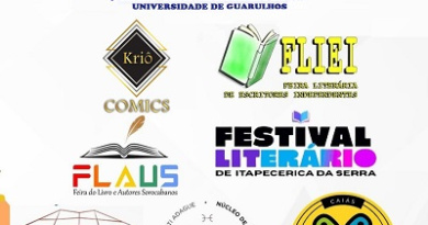 Dia 9 de maio a Editora Kriô Comics levará seus quadrinhos para a 4º FLiUNG